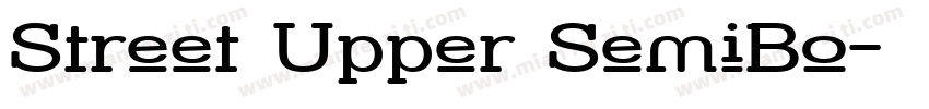 Street Upper SemiBo字体转换